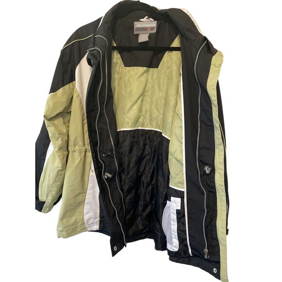 Mens Classicsports Techwear Lined Jacket Size Green Black White XL - Picture 3 of 5